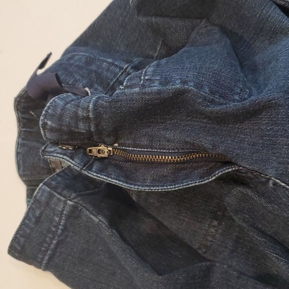 J. Jill Stretchy Ribbon Tie Waist Loose Fit Jeans Size 8 - Picture 6 of 11